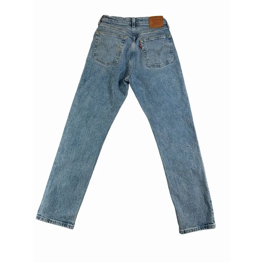 Levi’s Premium 501 Women's W26xL30 Straight Button Fly Light Wash Jeans